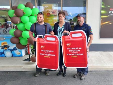 Donacija za PGD Ravne in Prevalje